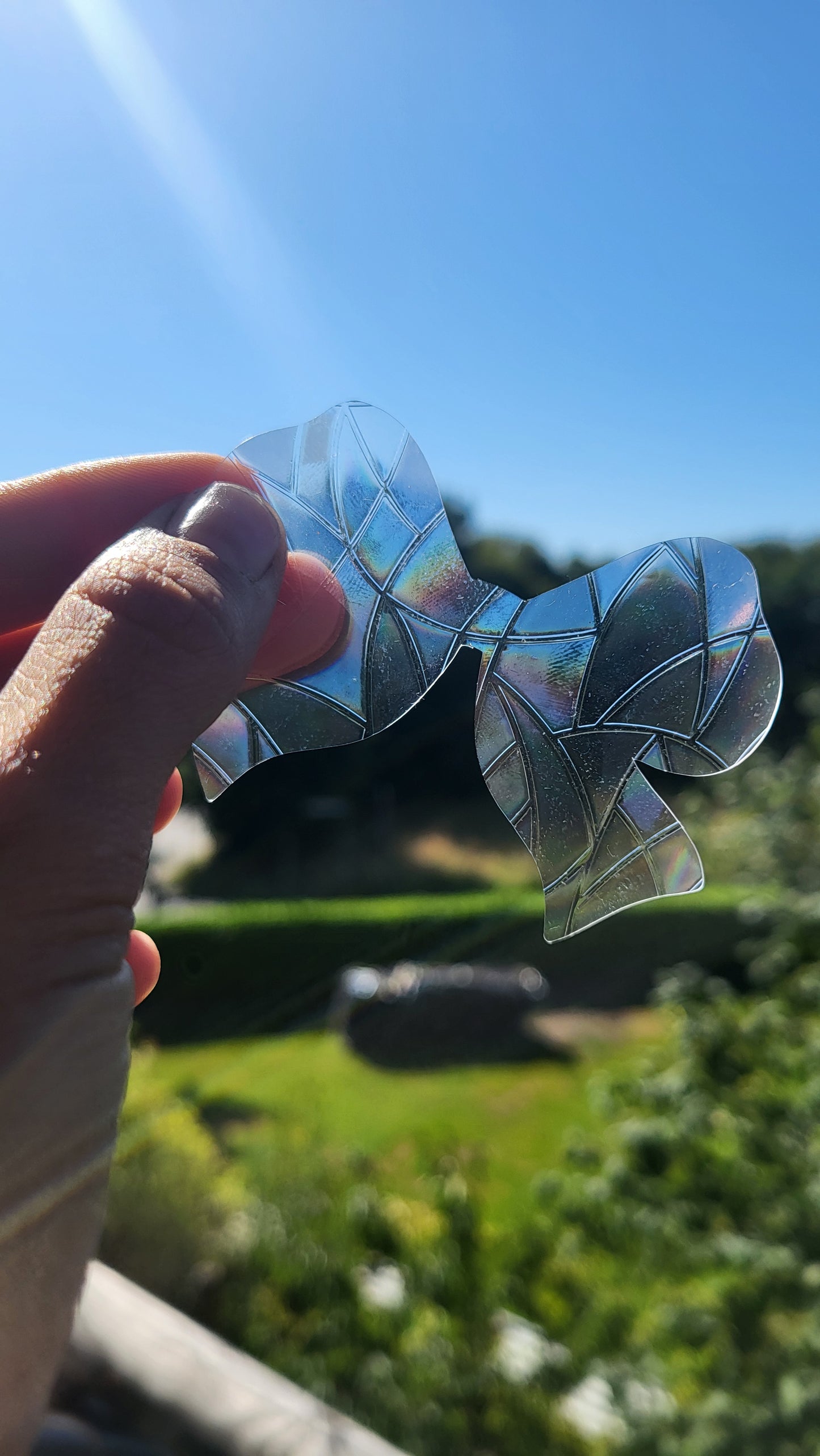 Suncatcher "Schleife“ Regenbogenfenstersticker