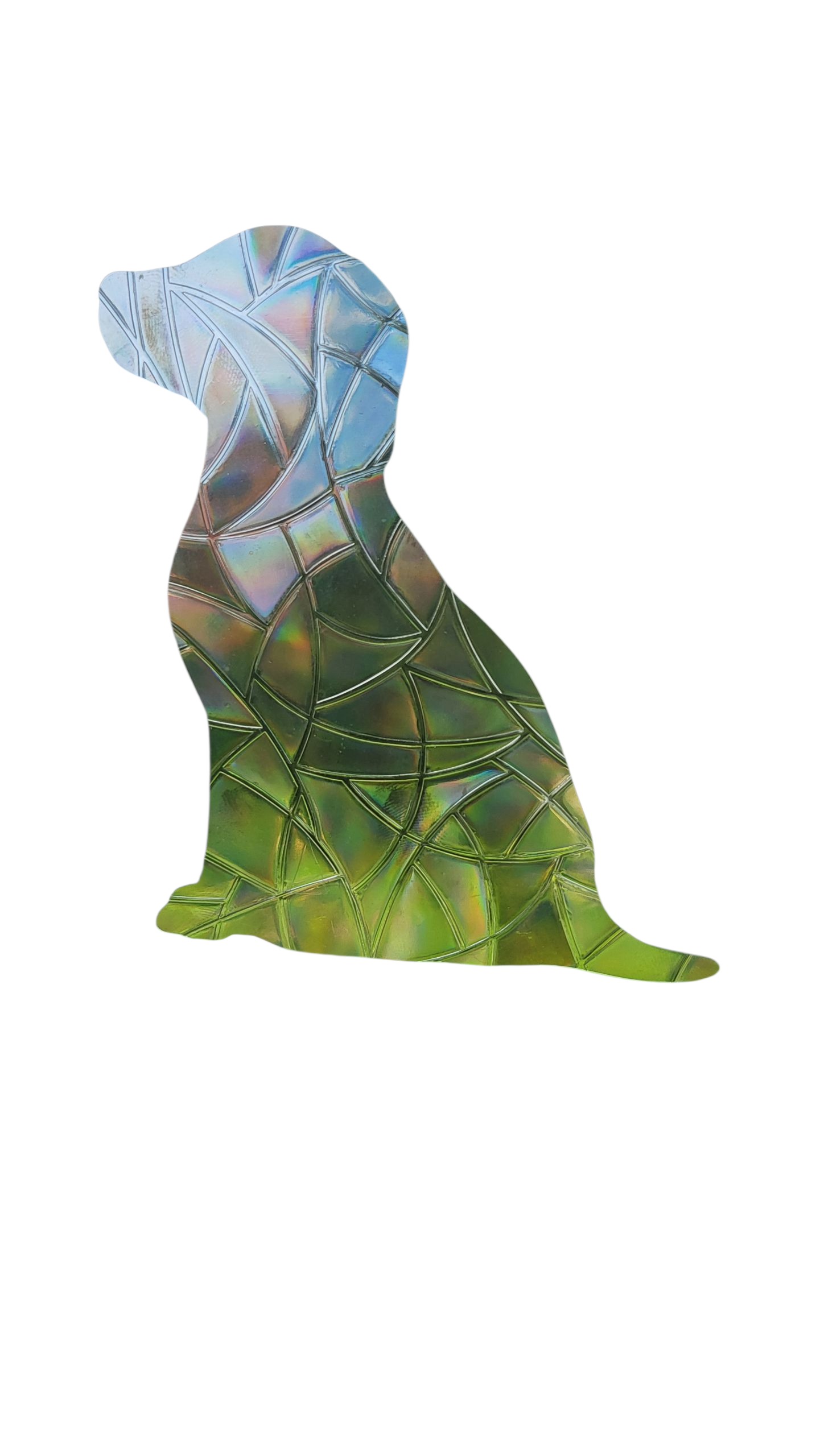 Suncatcher "Hund" Regenbogenfenstersticker