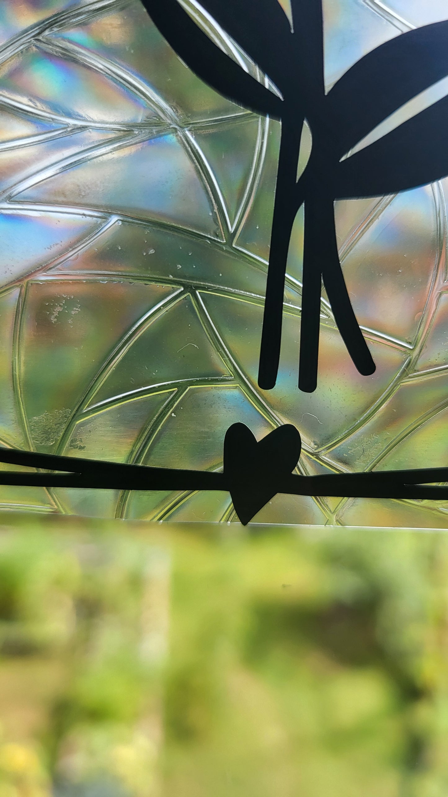 Suncatcher "Sonnenblume“ Regenbogenfenstersticker