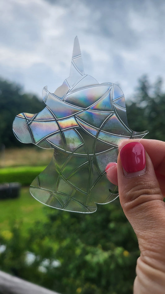 Suncatcher „Einhorn“ Regenbogenfenstersticker