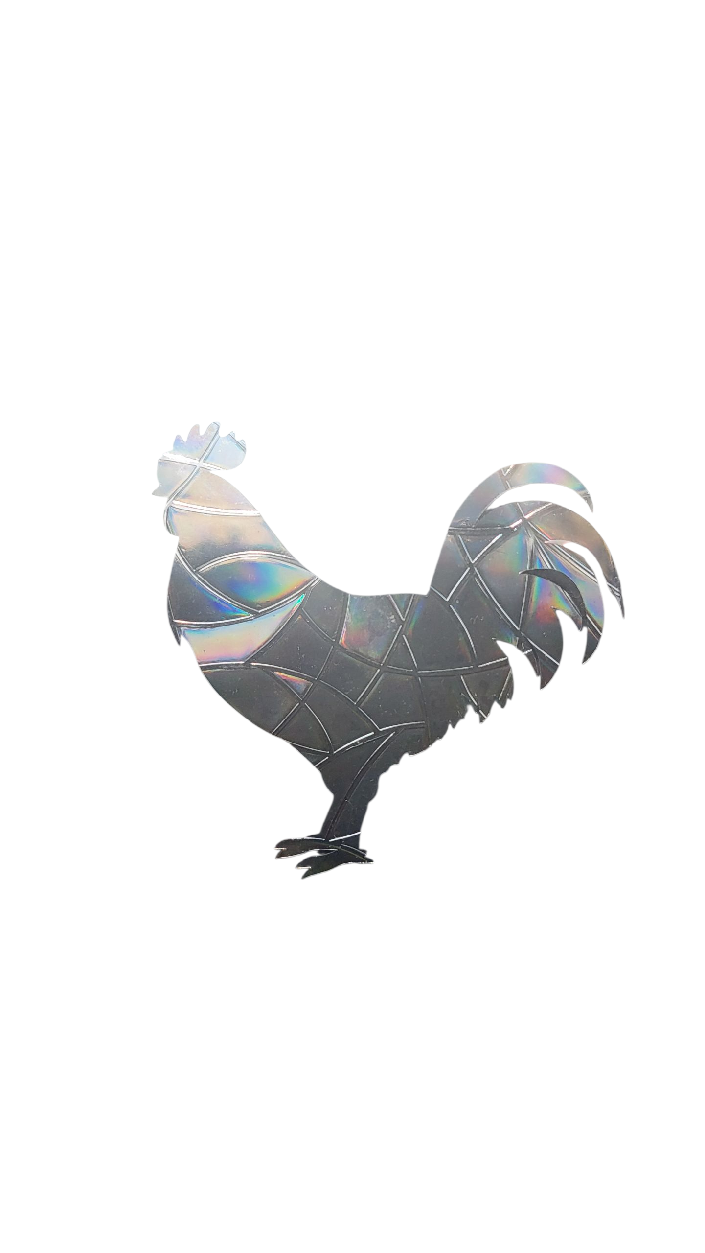Suncatcher „Hahn“ Regenbogenfenstersticker