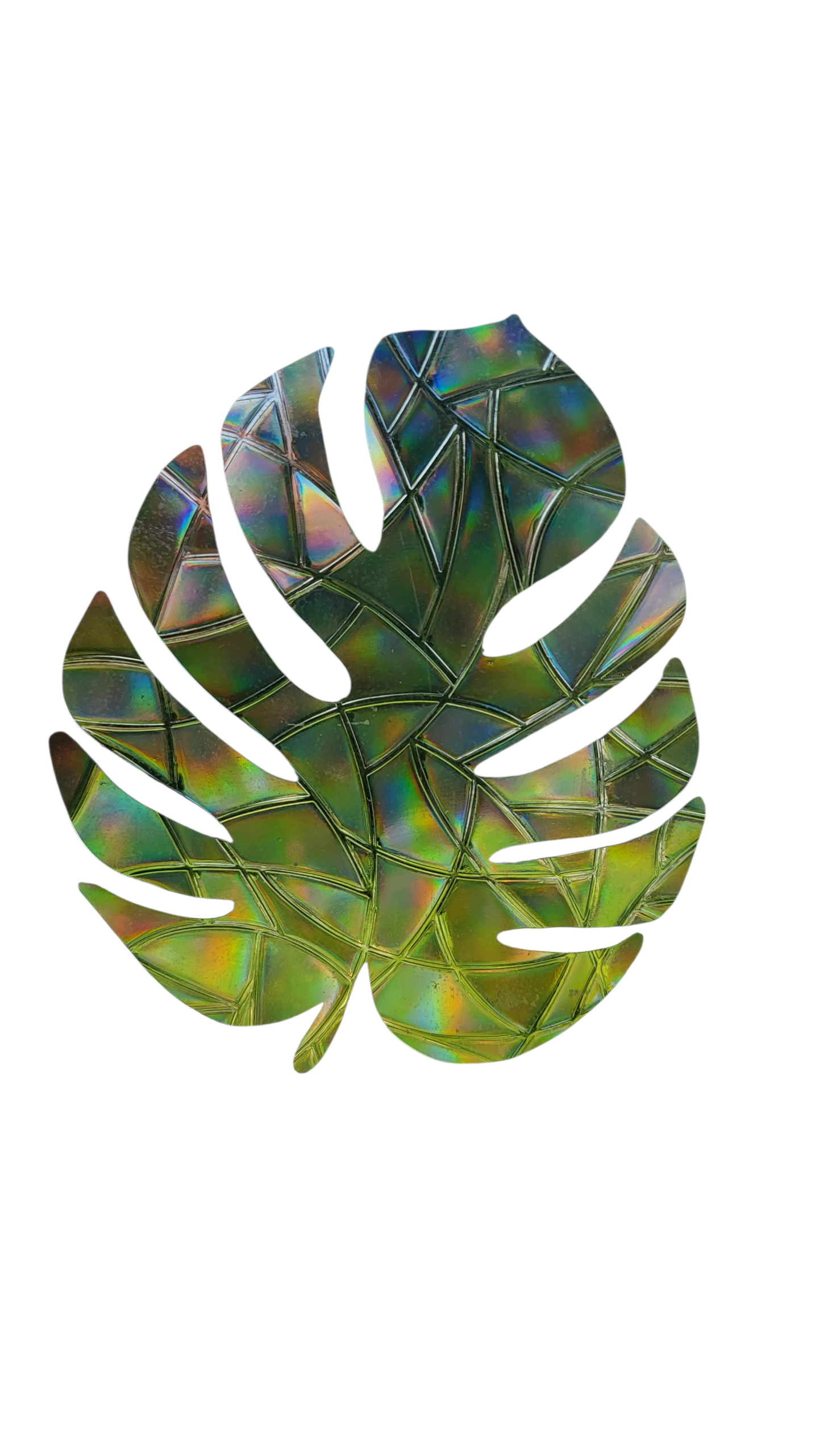 Suncatcher „Monstera“ Regenbogenfenstersticker