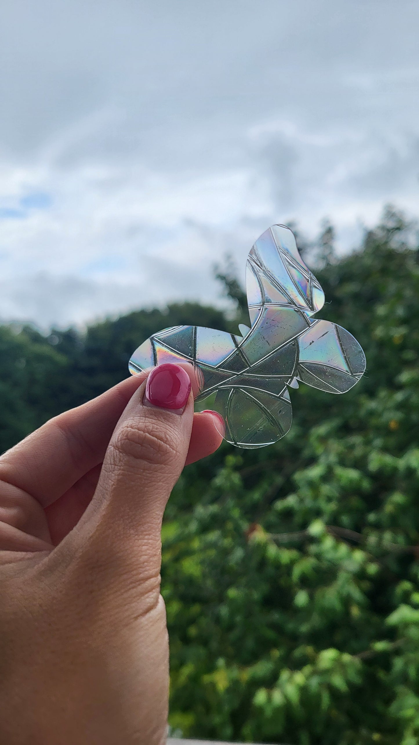 3er Set Suncatcher „Schmetterlinge“ Regenbogenfenstersticker