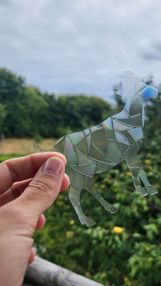 Suncatcher "Ziege“ Regenbogenfenstersticker