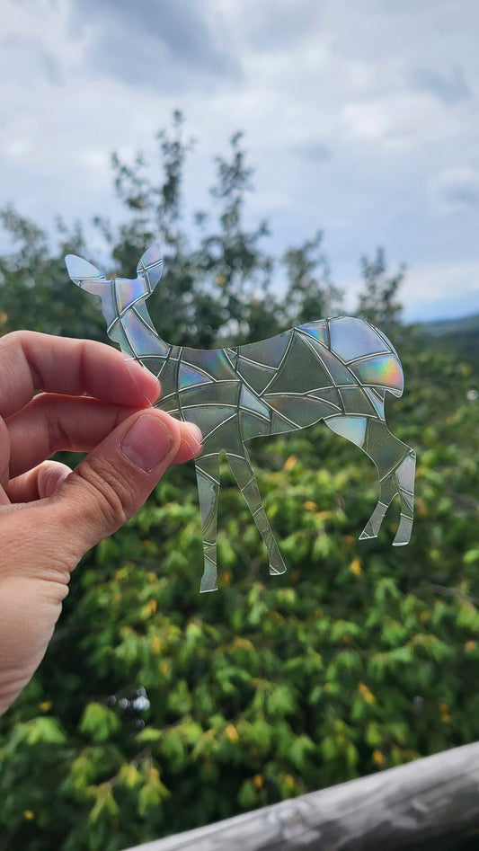 Suncatcher "Reh“ Regenbogenfenstersticker