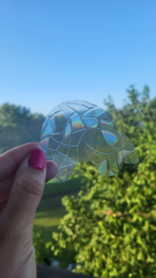 Suncatcher „Auto" Regenbogenfenstersticker