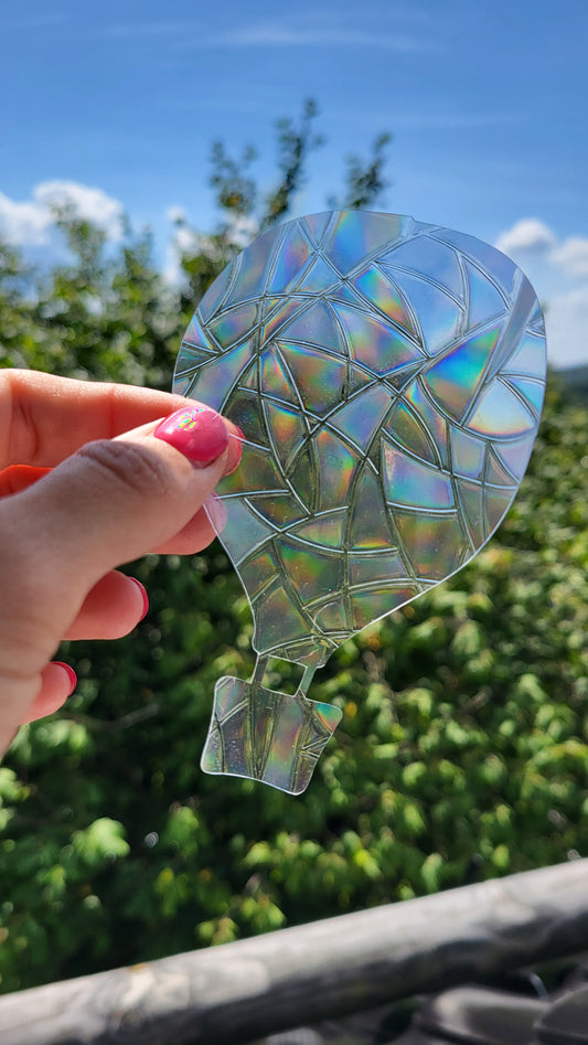 Suncatcher „Heißluftballon“ Regenbogenfenstersticker