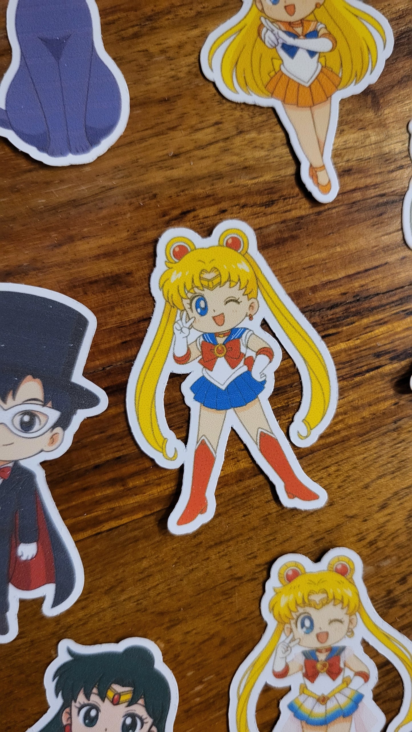 Sailor Moon Sticker Set – Anime Vinyl Aufkleber | Kawaii Chibi Figuren für Scrapbooking, Journaling & Sammler, Bunny, Chibi, Manga, Retro