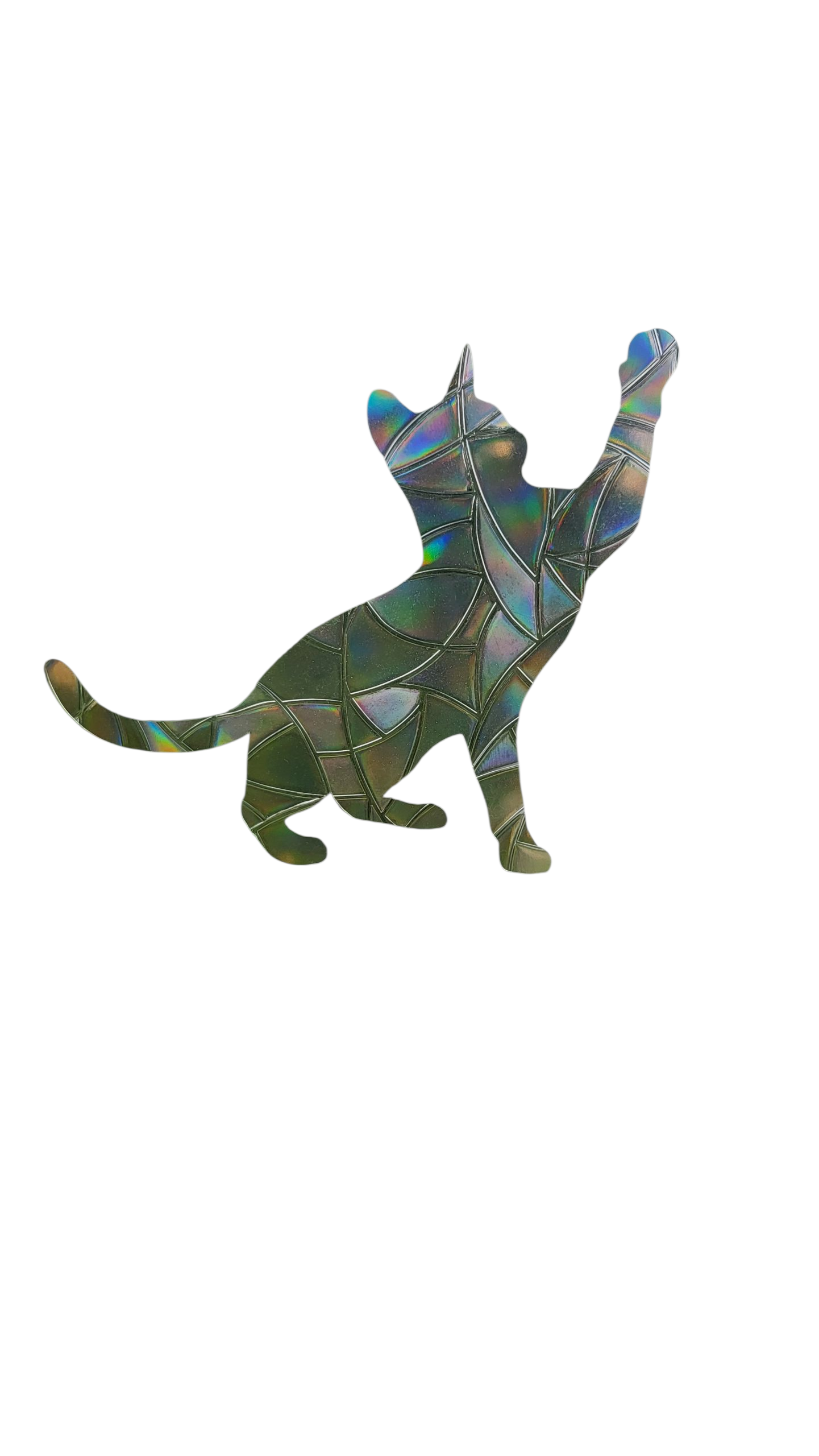 Suncatcher "spielende Katze“ Regenbogenfenstersticker