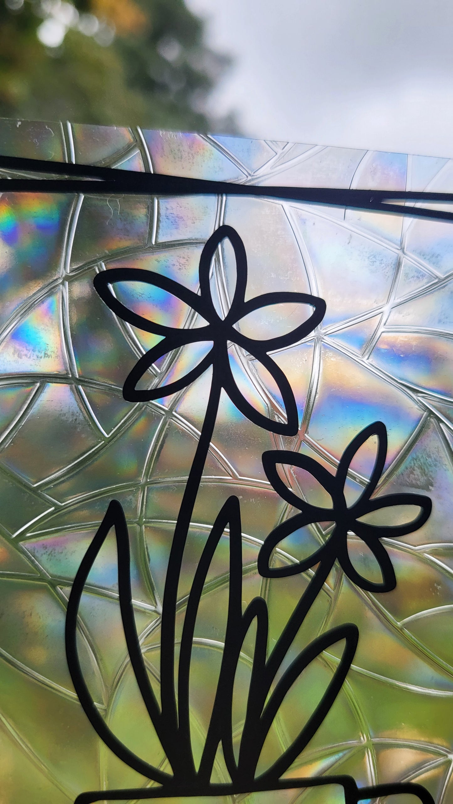 Suncatcher "Herztopf“ Regenbogenfenstersticker