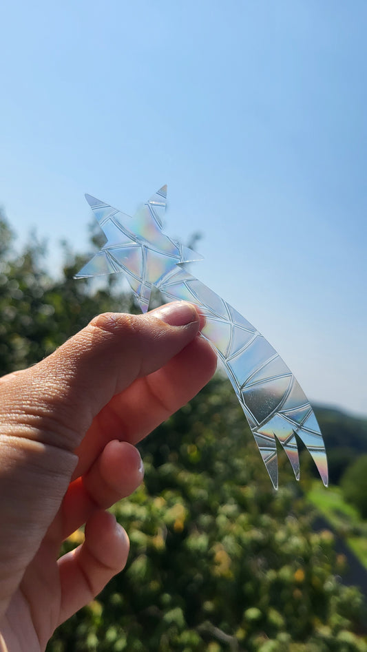 Suncatcher "Sternschnuppe“ Regenbogenfenstersticker