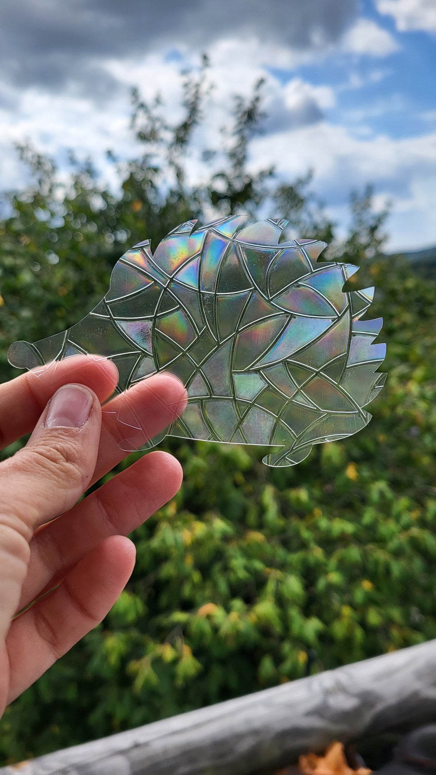 Suncatcher "Igel“ Regenbogenfenstersticker