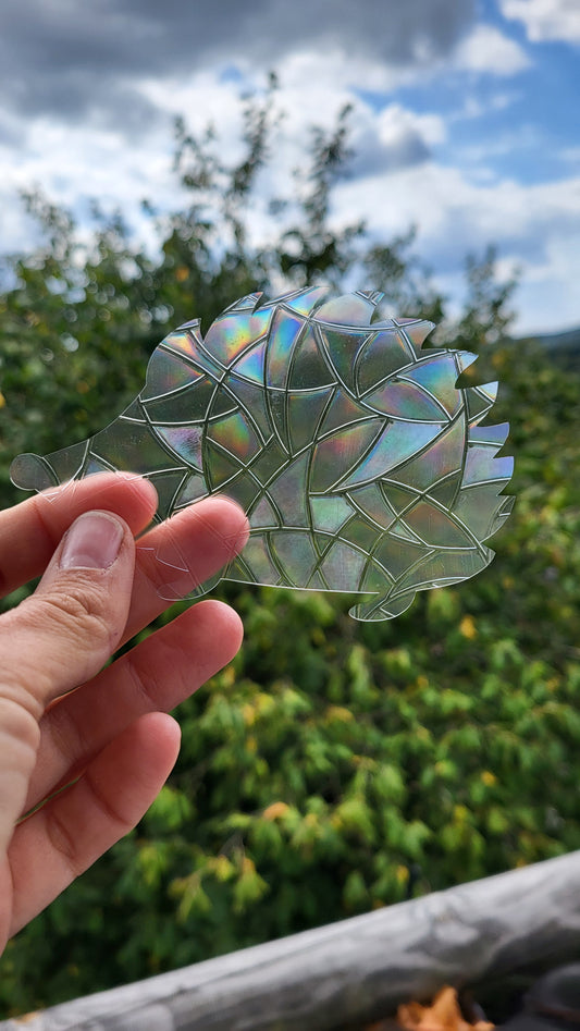 Suncatcher "Igel“ Regenbogenfenstersticker