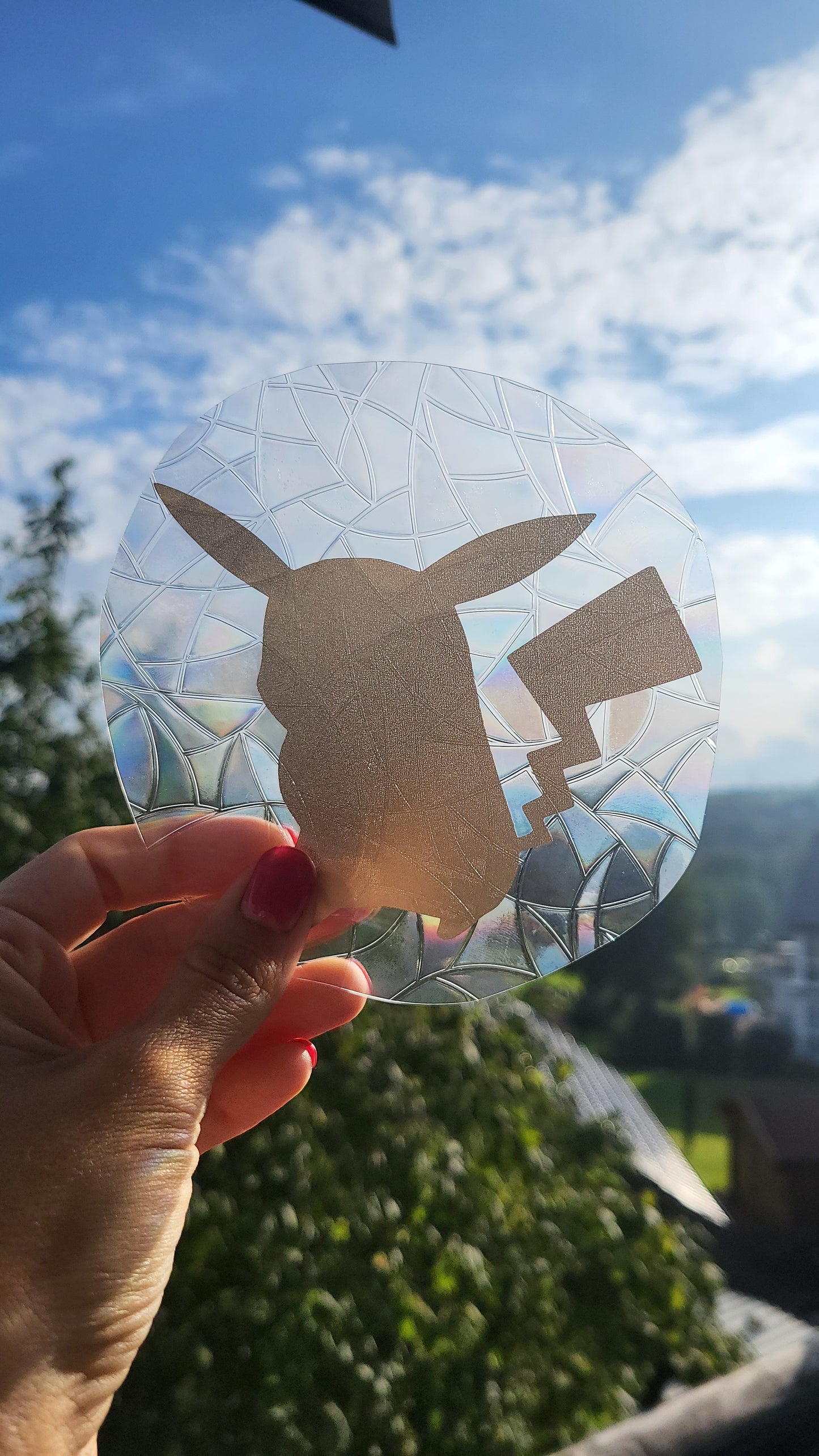 Suncatcher "Pikachu“ Regenbogenfenstersticker