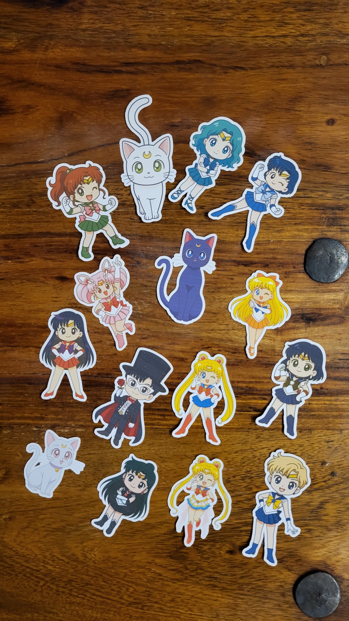 Sailor Moon Sticker Set – Anime Vinyl Aufkleber | Kawaii Chibi Figuren für Scrapbooking, Journaling & Sammler, Bunny, Chibi, Manga, Retro