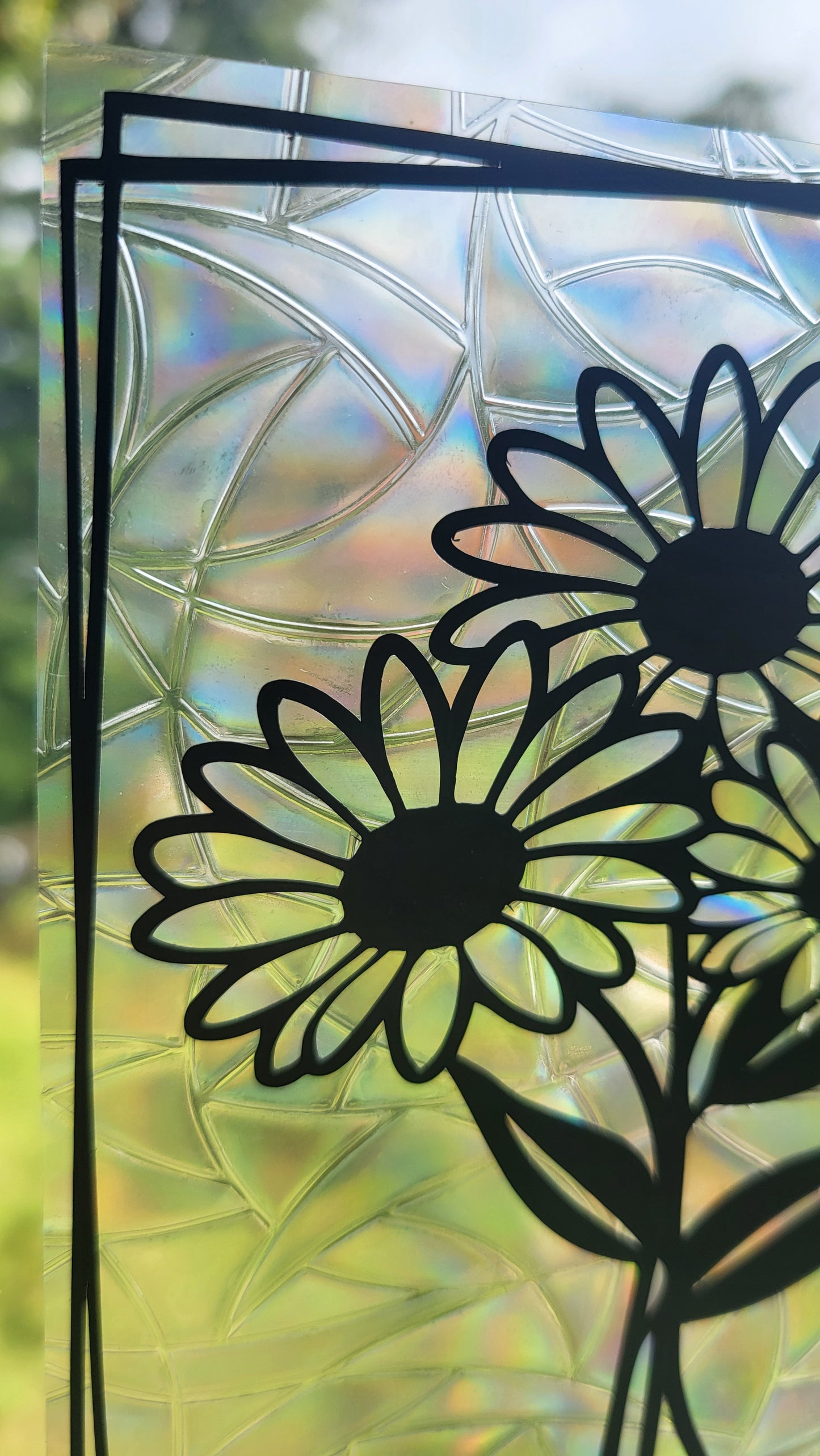 Suncatcher "Sonnenblume“ Regenbogenfenstersticker