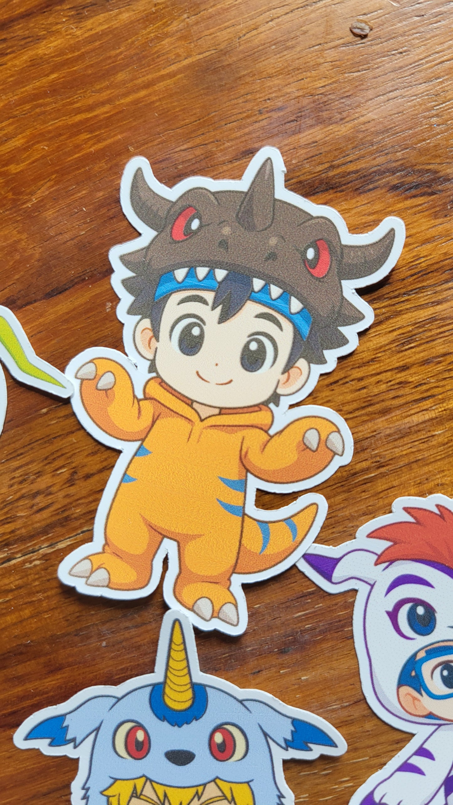 Kawaii Anime Sticker Set – Cosplay Kinder in Tierkostümen | Cute Vinyl Aufkleber für Scrapbooking, Journaling & Planner