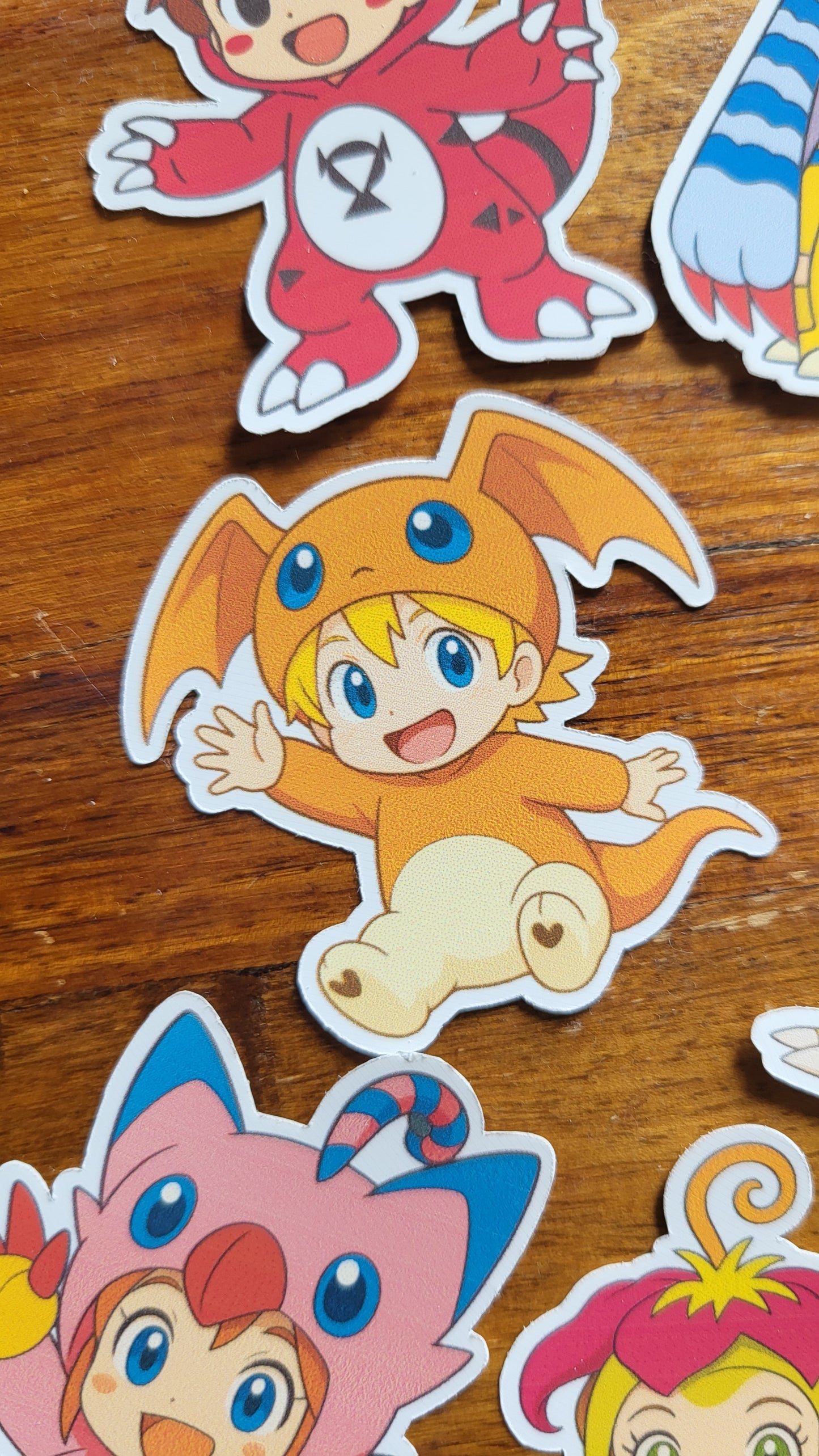 Kawaii Anime Sticker Set – Cosplay Kinder in Tierkostümen | Cute Vinyl Aufkleber für Scrapbooking, Journaling & Planner
