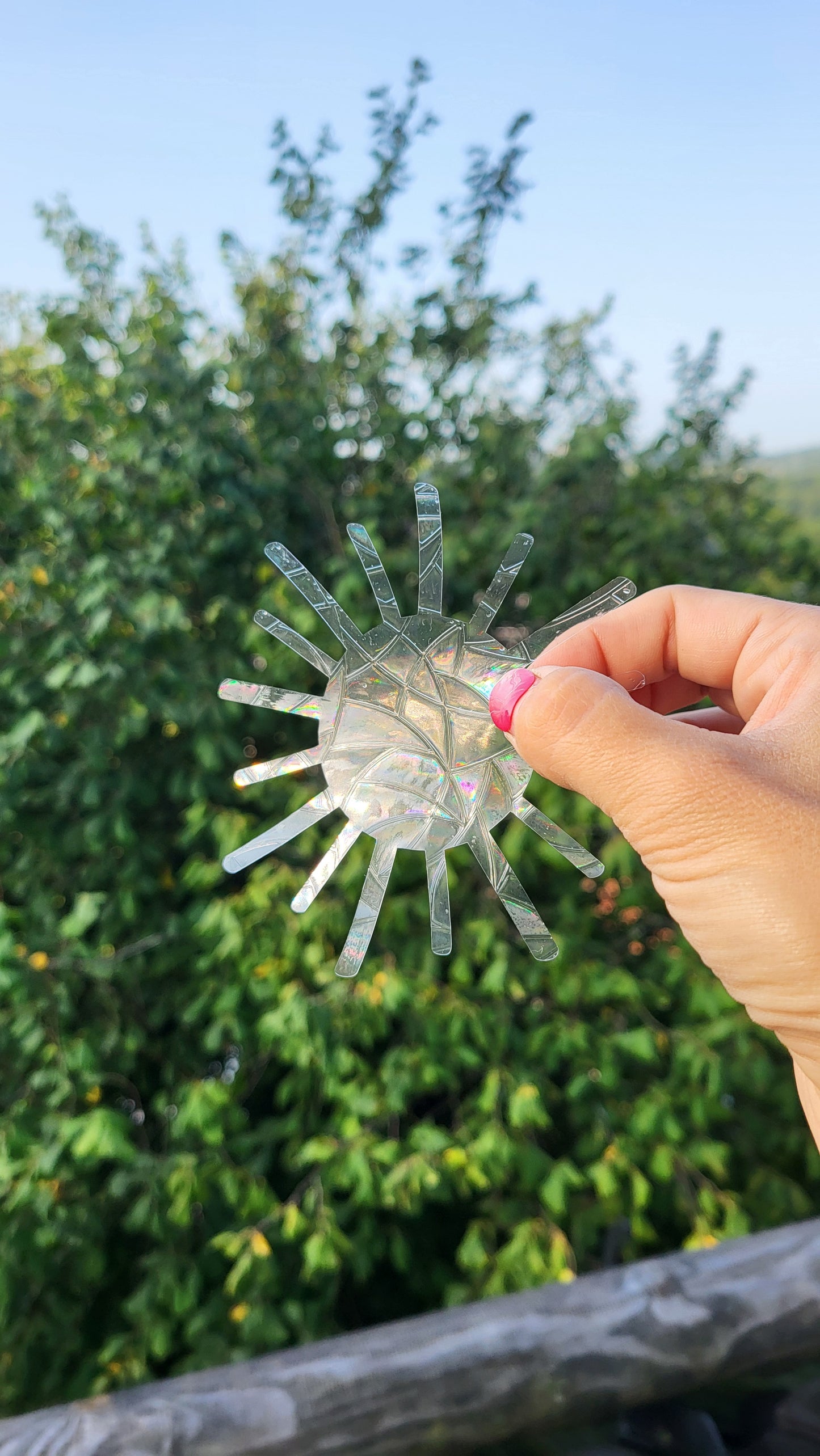 Suncatcher „Sonne“ Regenbogenfenstersticker