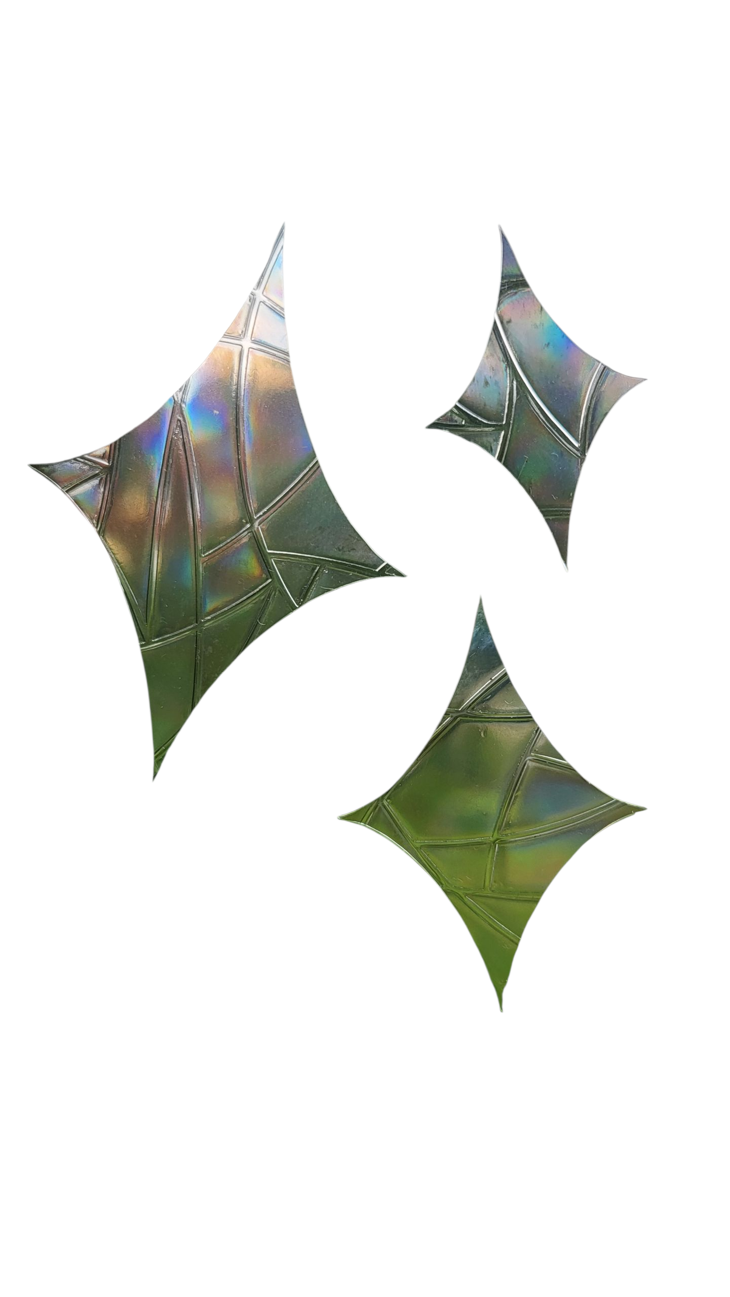 3er Set Suncatcher „Diamanten“ Regenbogenfenstersticker